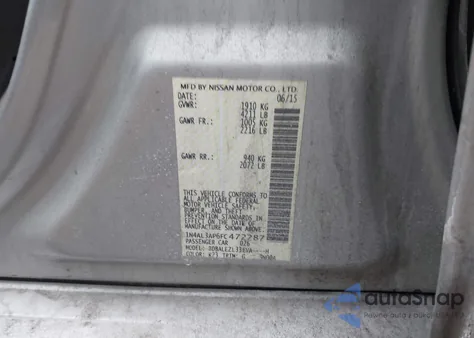 2015 Nissan Altima 2.5 S z USA, uszkodzony, nr VIN 1N4AL3AP6FC472287